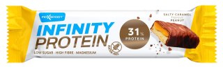 BATON PROTEINOWY Z KARMELEM I ORZESZKAMI ZIEMNYMI W CZEKOLADZIE MLECZNEJ BEZGLUTENOWY 55 g - MAXSPORT MAXSPORT (batony, kremy, makarony)