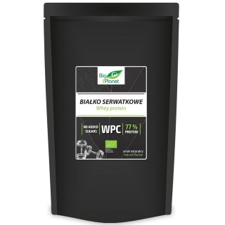 BIAŁKO SERWATKOWE NATURALNE (WPC 77) BIO 500 g - BIO PLANET BIO PLANET - seria BIAŁKA