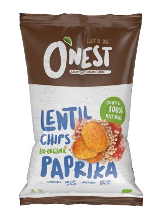 CHIPSY Z SOCZEWICY PAPRYKOWE BEZGLUTENOWE BIO 40 g - O'NEST O'NEST (chipsy bezglutenowe)