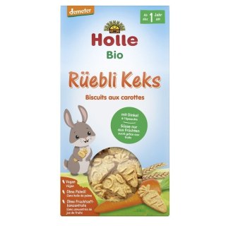CIASTECZKA ORKISZOWO - MARCHEWKOWE OD 1 ROKU DEMETER BIO 125 g - HOLLE HOLLE (żywność dla niemowląt)