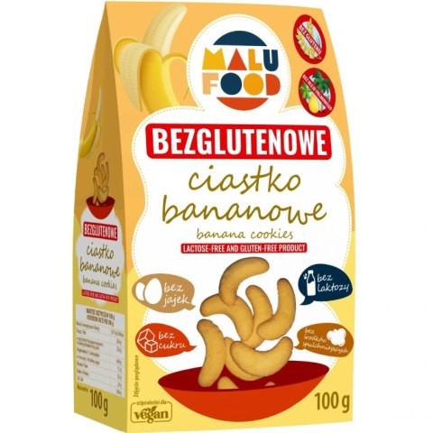 CIASTKA BANANOWE BEZ CUKRU BEZGLUTENOWE 100 g - MALU FOOD MALU FOOD (ciastka)