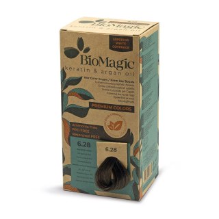 FARBA DO WŁOSÓW POPIELATO PERŁOWY CIEMNY BLOND (6.28) 170 ml - BIOMAGIC BIOMAGIC (farby do włosów)