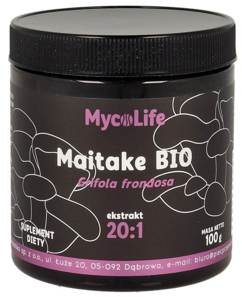GRZYBY MAITAKE EKSTRAKT BEZGLUTENOWY BIO 100 g - PIĘĆ PRZEMIAN (MYCOLIFE) PIĘĆ PRZEMIAN (produkty spożywcze)