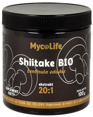 GRZYBY SHIITAKE EKSTRAKT BEZGLUTENOWY BIO 100 g - PIĘĆ PRZEMIAN (MYCOLIFE) PIĘĆ PRZEMIAN (produkty spożywcze)