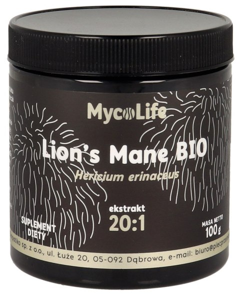 GRZYBY SOPLÓWKA JEŻOWATA (LION'S MANE) EKSTRAKT BEZGLUTENOWY BIO 100 g - PIĘĆ PRZEMIAN PIĘĆ PRZEMIAN (produkty spożywcze)