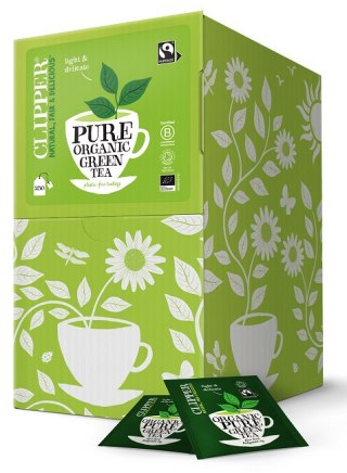 HERBATA ZIELONA FAIR TRADE BIO (250 x 2,0 g) 500 g - CLIPPER CLIPPER (herbaty i herbatki)