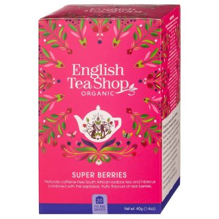 HERBATKA Z HIBISKUSEM, ROOIBOS, TRUSKAWKAMI, BORÓWKAMI I MALINAMI BIO (20 x 2,25 g) 45 g - ENGLISH TEA SHOP ORGANIC ENGLISH TEA SHOP ORGANIC (herbaty)