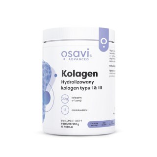 KOLAGEN HYDROLIZOWANY BEZGLUTENOWY W PROSZKU 300 g - OSAVI OSAVI (suplementy)