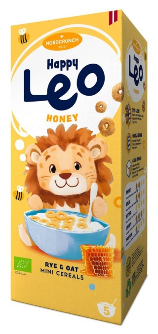 KÓŁKA ZBOŻOWE MIODOWE DLA DZIECI BIO 150 g - NORDCRUNCH (HAPPY LEO) NORDCRUNCH (chrupki, produkty śniadaniowe)