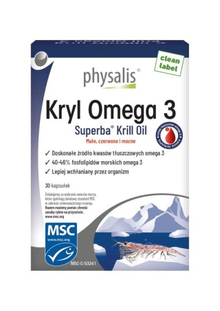 KRYL OMEGA-3 30 KAPSUŁEK - PHYSALIS PHYSALIS (olejki eteryczne, suplementy)