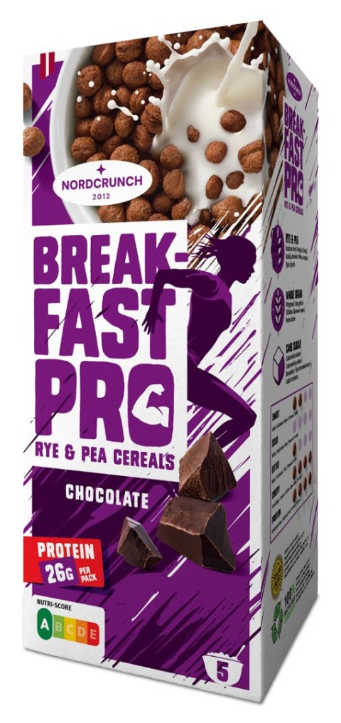 KULKI PROTEINOWE CZEKOLADOWE 150 g - NORDCRUNCH (BREAKFAST PRO) NORDCRUNCH (chrupki, produkty śniadaniowe)