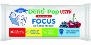 LIZAK KULKA O SMAKU WIŚNIA - JAGODA NA KONCENTRACJĘ BEZ CUKRU BEZGLUTENOWY 6 g - MNIAM MNIAM STARPHARMA (DENTI - POP) MNIAM MNIAM STARPHARMA (lizaki)