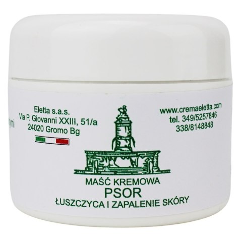 MAŚĆ KREMOWA PSOR NA ŁUSZCZYCĘ I ZAPALENIE SKÓRY 50 ml - ELETTA ELETTA (maści i kremy z dzikimi ziołami)