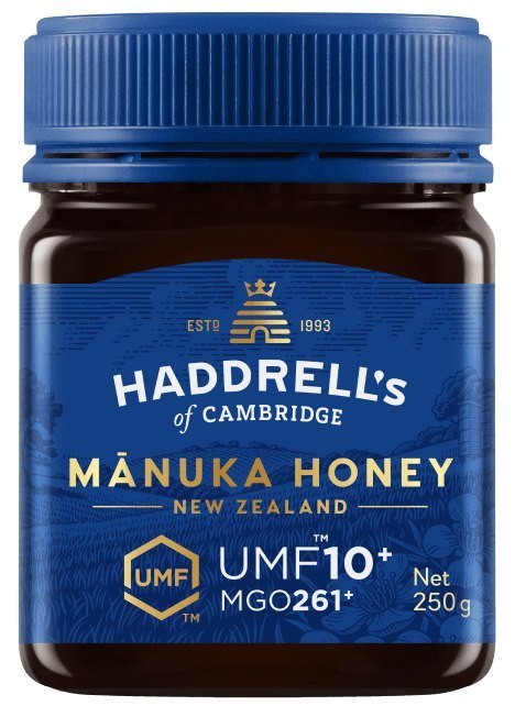 MIÓD MANUKA MGO 261+ UMF 10+ 250 g - HADDRELL'S OF CAMBRIDGE HADDRELL'S OF CAMBRIDGE (miody manuka)