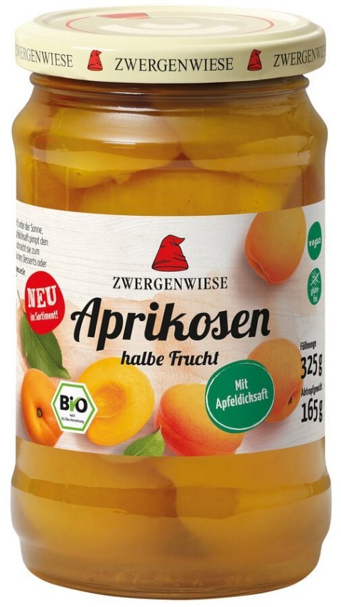MORELE POŁÓWKI W LEKKIM SYROPIE BEZGLUTENOWE BIO 325 g (165 g) (SŁOIK) - ZWERGENWIESE ZWERGENWIESE (pasty, musy, sosy)