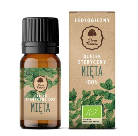 OLEJEK ETERYCZNY MIĘTA PIEPRZOWA BIO 10 ml - DARY NATURY DARY NATURY - non food
