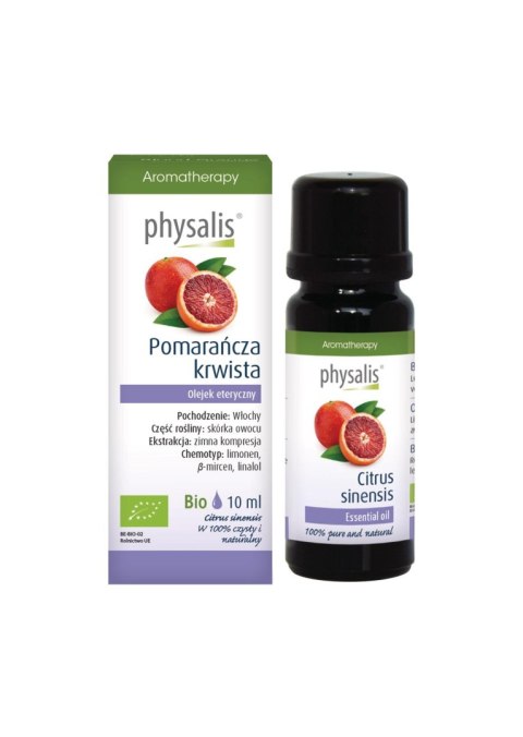 OLEJEK ETERYCZNY POMARAŃCZA KRWISTA BIO 10 ml - PHYSALIS PHYSALIS (olejki eteryczne, suplementy)