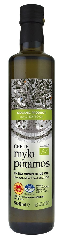 OLIWA Z OLIWEK EXTRA VIRGIN PDO KRETA BIO 500 ml - MYLOPOTAMOS MYLOPOTAMOS (grecka oliwa)