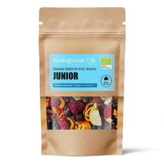 OWOCOWE DODATKI DO MUSLI I DESERÓW JUNIOR BIO 20 g - DARY NATURY DARY NATURY - inne