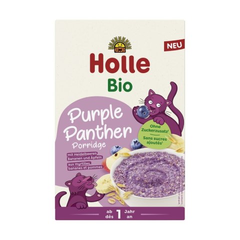 OWSIANKOWA PANTERA BANAN - JABŁKO - JAGODA BEZ DODATKU CUKRÓW OD 1 ROKU BIO 200 g - HOLLE HOLLE (żywność dla niemowląt)