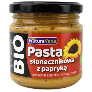 PASTA SŁONECZNIKOWA Z PAPRYKĄ BIO 185 g - NATURAVENA NATURAVENA