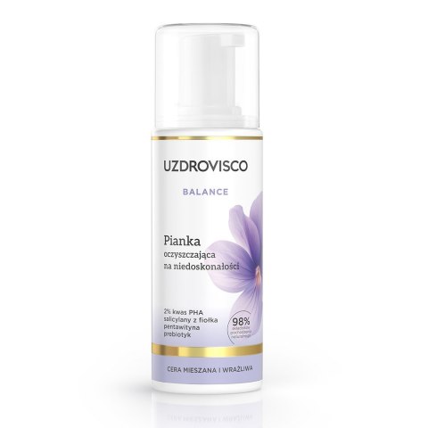 PIANKA DO TWARZY OCZYSZCZAJĄCA NA NIEDOSKONAŁOŚCI 150 ml - UZDROVISCO (BALANCE) UZDROVISCO (kosmetyki)