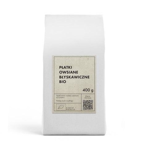 PŁATKI OWSIANE BŁYSKAWICZNE BIO 400 g - THE PLANET THE PLANET (Zakupy przyjazne Ziemi)