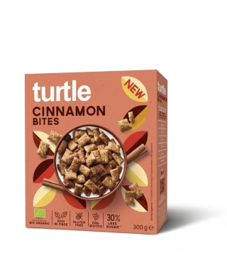 PODUSZKI ZBOŻOWE CYNAMONOWE 30 % MNIEJ CUKRU BEZGLUTENOWE BIO 300 g - TURTLE TURTLE (owsianki, płatki)