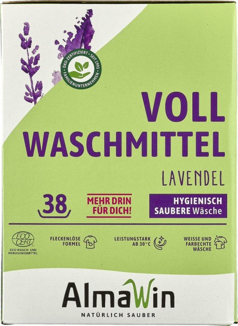 PROSZEK DO PRANIA UNIWERSALNY LAWENDOWY ECO 2 kg (38 PRAŃ) - ALMAWIN ALMAWIN (środki czystości)