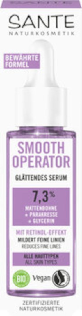 SERUM DO TWARZY WYGŁADZAJĄCE Z EFEKTEM RETINOLU 7,3 % - VIGNA ACONITIFOLIA, PARAKRES I GLICERYNA ECO 30 ml - SANTE SANTE (kosmetyki)