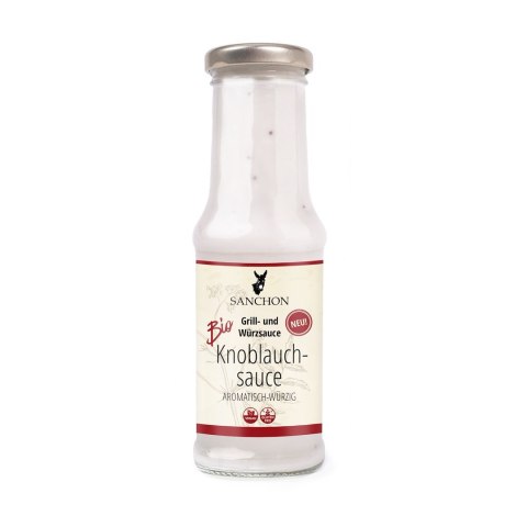 SOS CZOSNKOWY BEZGLUTENOWY BIO 210 ml - SANCHON SANCHON (sosy, przyprawy w płynie)