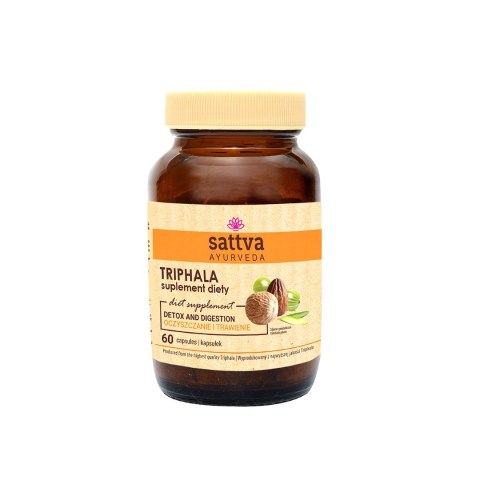 TRIPHALA EKSTRAKT (450 mg) 60 KAPSUŁEK - SATTVA SATTVA (kosmetyki ajurwedyjskie, kadzidełka)