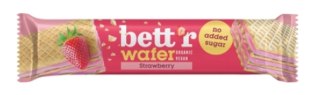 WAFELEK Z KREMEM ORZECHOWO - TRUSKAWKOWYM BEZ DODATKU CUKRÓW BIO 30 g - BETT'R BETT'R (smoothie, kremy, praliny)