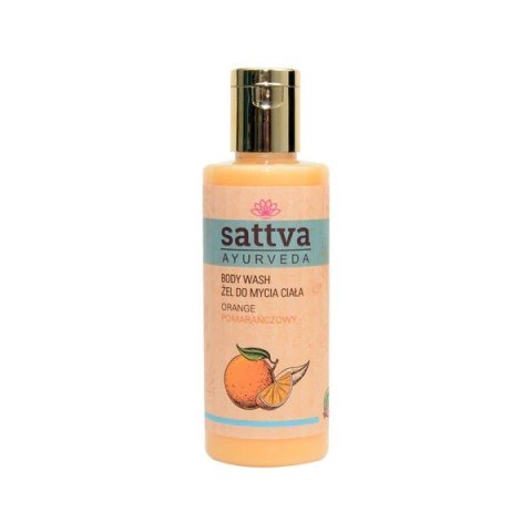 ŻEL DO MYCIA CIAŁA POMARAŃCZOWY 210 ml - SATTVA (AYURVEDA) SATTVA (kosmetyki ajurwedyjskie, kadzidełka)