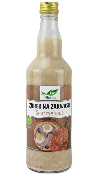 ŻUREK NA ZAKWASIE NIEPASTERYZOWANY BIO 500 ml - BIO PLANET BIO PLANET - seria INNE
