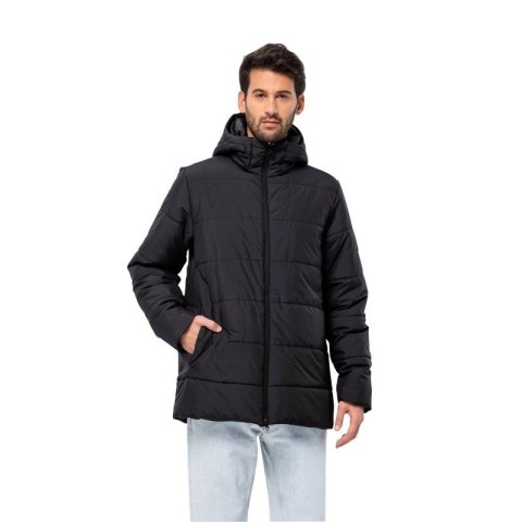 Kurtka przejściowa męska Jack Wolfskin DEUTZER LONG JKT M black oddychający materiał czarna (1207451_6000) Jack Wolfskin