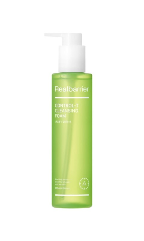 PIANKA KOREAŃSKA DO TWARZY CONTROL-T OCZYSZCZAJĄCA REGULUJĄCA WYDZIELANIE SEBUM 200 ml - REAL BARRIER REAL BARRIER (koreańskie kosmetyki)