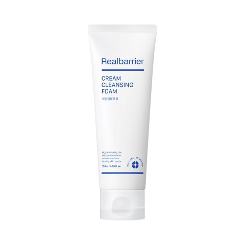 PIANKA KOREAŃSKA DO TWARZY CREAM NAWILŻAJĄCA OCZYSZCZAJĄCA Z CERAMIDAMI 120 ml - REAL BARRIER REAL BARRIER (koreańskie kosmetyki)