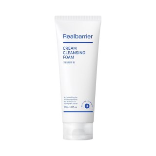 PIANKA KOREAŃSKA DO TWARZY CREAM NAWILŻAJĄCA OCZYSZCZAJĄCA Z CERAMIDAMI 220 ml - REAL BARRIER REAL BARRIER (koreańskie kosmetyki)