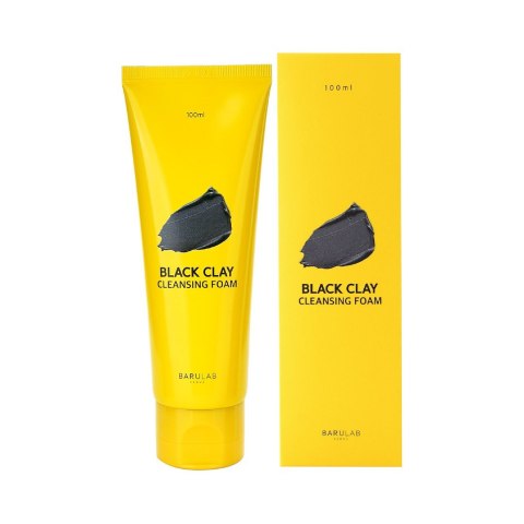 PIANKA KOREAŃSKA DO TWARZY OCZYSZCZAJĄCA CZARNA GLINKA 100 ml - BARULAB BARULAB (koreańskie kosmetyki)