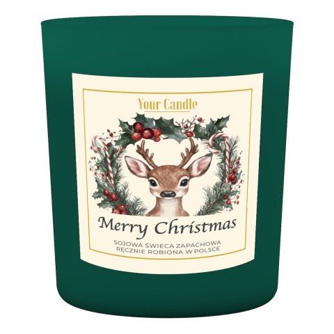 ŚWIECA SOJOWA ZAPACHOWA MERRY CHRISTMAS 180 ml - YOUR CANDLE (PRODUKT SEZONOWY) YOUR CANDLE (świece, olejki eteryczne)