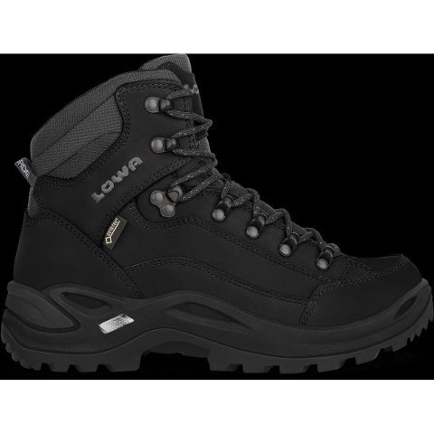 Buty trekkingowe damskie czarne Lowa RENEGADE GTX MID Ws Gore-Tex wodoodporne tiefschwarz (320945 0998)
