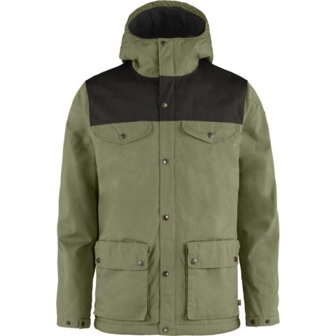 Kurtka zimowa męska Fjällräven Greenland Winter Jacket M Green-Dark Grey turystyczna zielona (F87122-620-030) Fjällräven