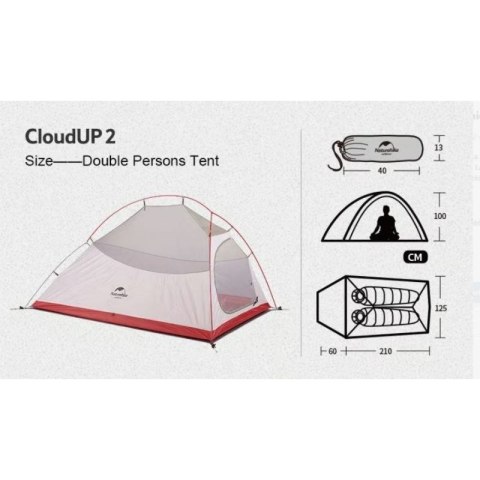 Namiot NATUREHIKE NH17T001-T Cloud Up 2 20d