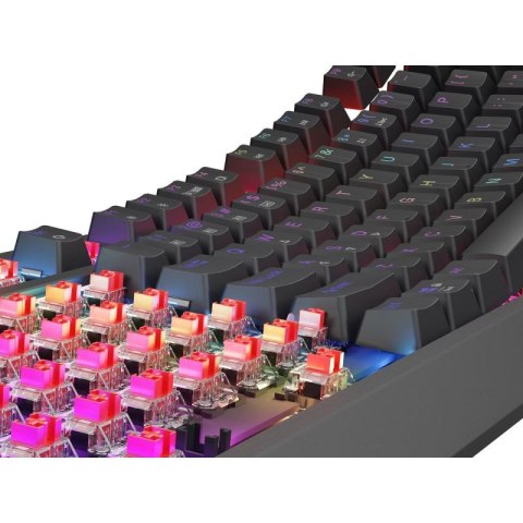 GENESIS Thor 230 TKL klawiatura Gaming USB + RF Wireless + Bluetooth QWERTY Szary