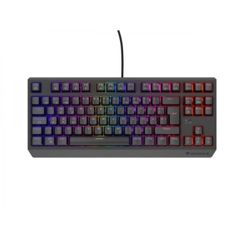 KLAWIATURA DLA GRACZY GENESIS THOR 230 TKL DE RGB MECHANICZNA OUTEMU RED CZARNA HOT SWAP