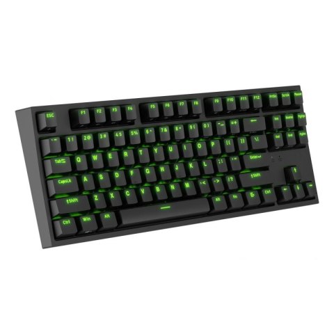 KLAWIATURA DLA GRACZY GENESIS THOR 404 TKL US PODŚWIETLENIE RGB MECHANICZNA CZARNA KAILH BOX BROWN