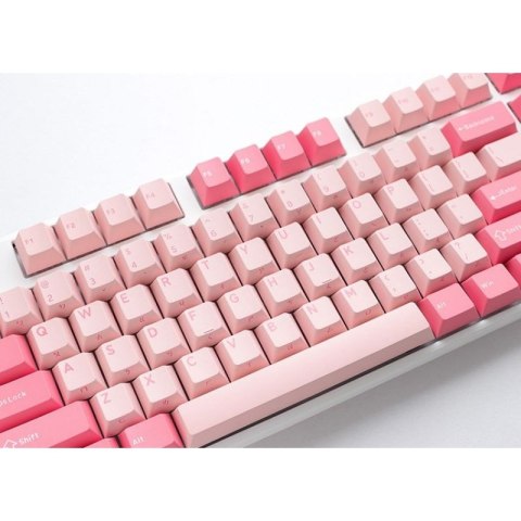 Ducky One 3 Gossamer Pink klawiatura Gaming USB US English Różowy, Biały