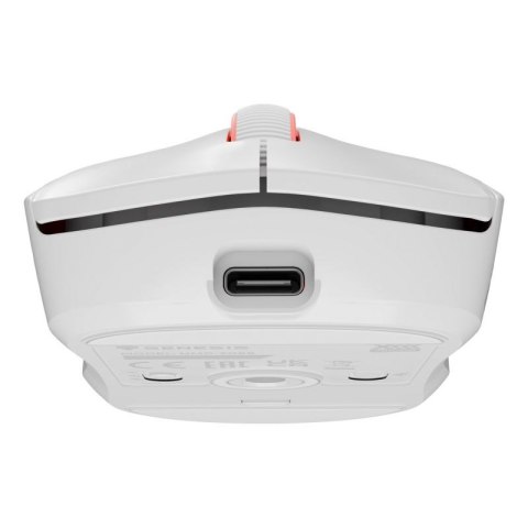 GENESIS Zircon XIII myszka Gaming Oburęczny RF Wireless + USB Type-C Optyczny 26000 DPI