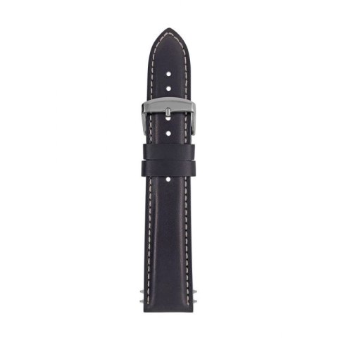 Pasek skórzany Zeppelin czarny, 22 mm